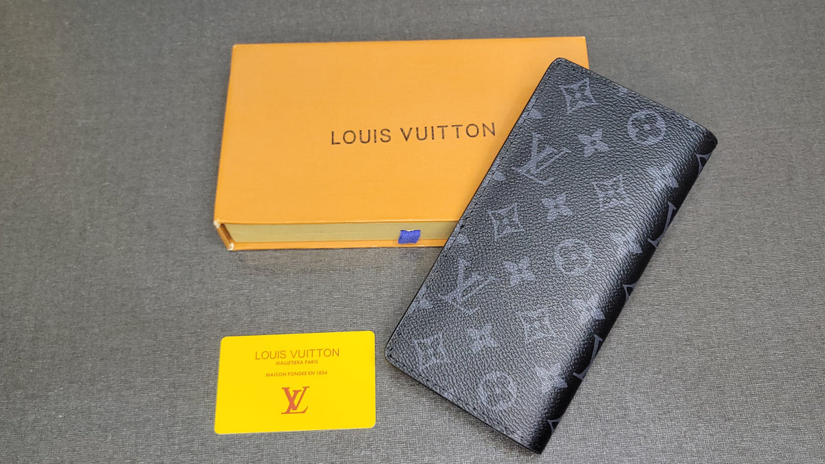 Premium Black Textured Long Wallet