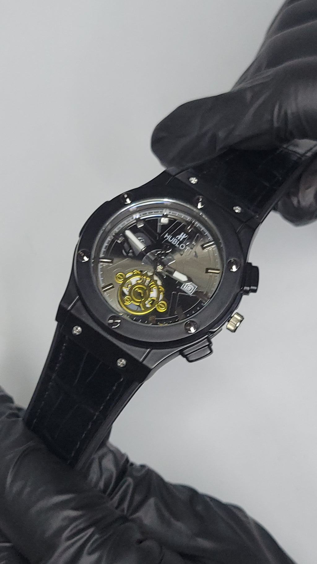 Hublot strap with skeleton dial