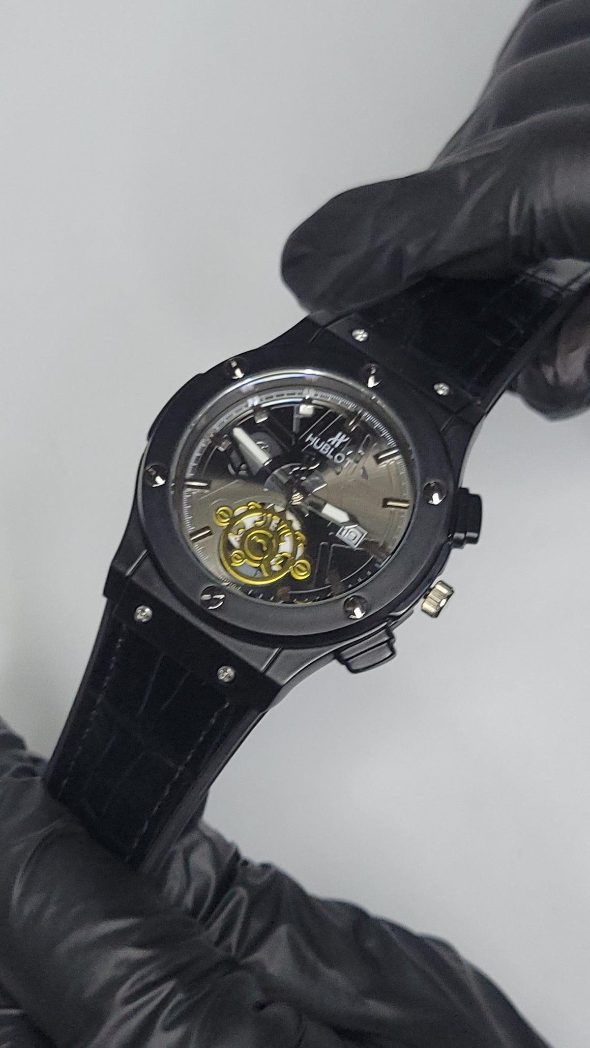 Hublot strap with skeleton dial
