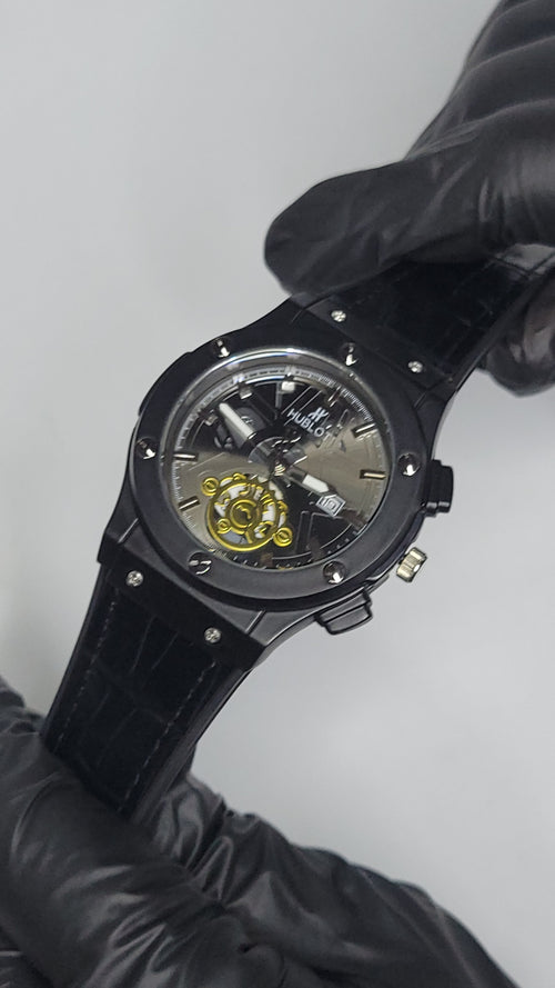 Hublot strap with skeleton dial
