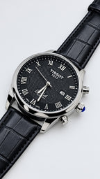 Tissot pxr black lather staps with black dial