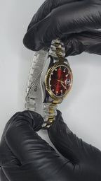 Ladies RLX Two-Tone Red Dial