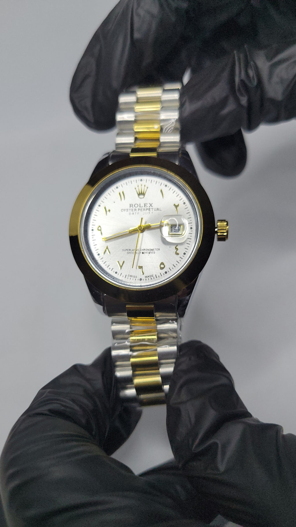 Rolex Two-Tone Arabic Dial.