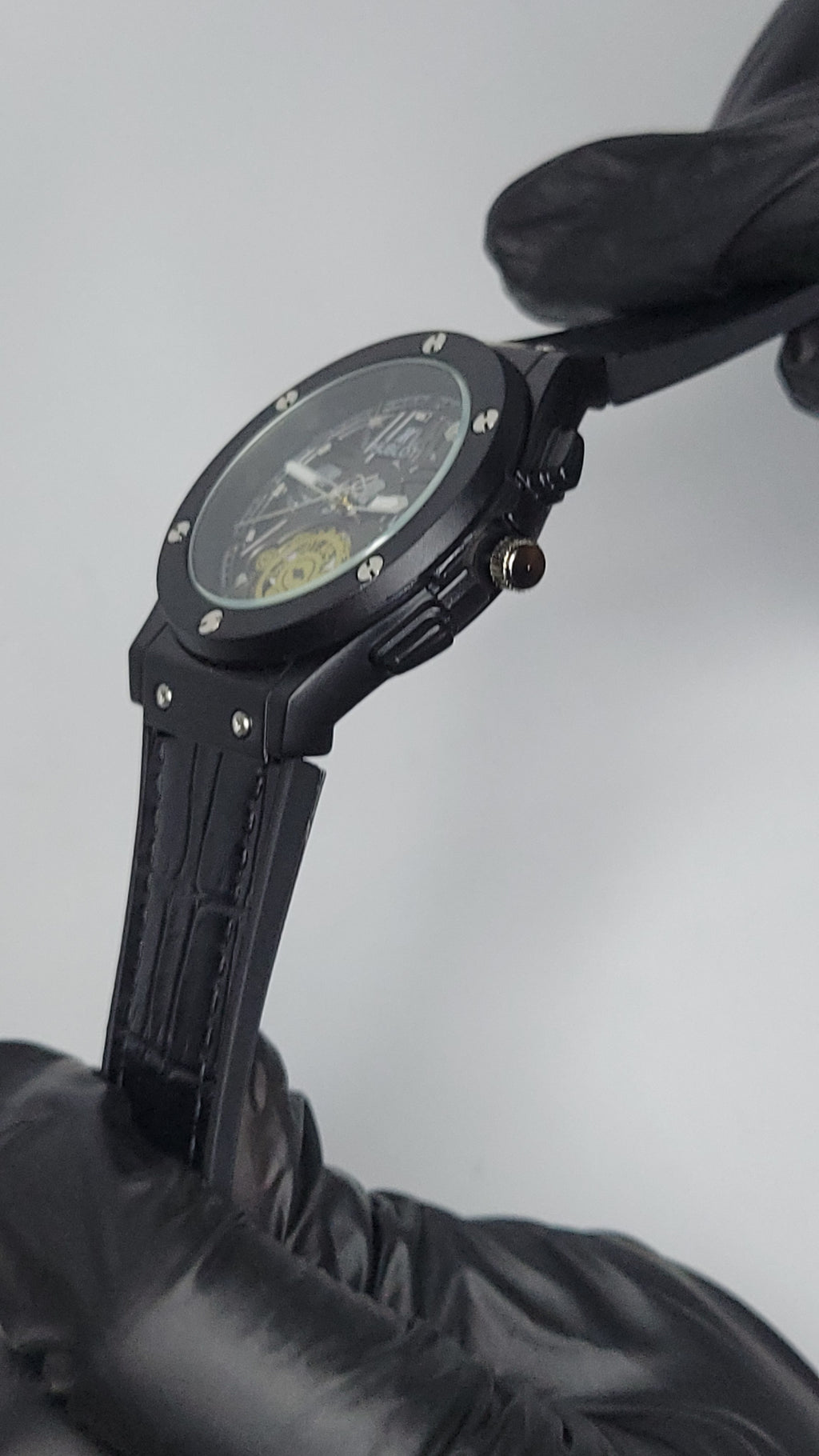 Hublot strap with skeleton dial
