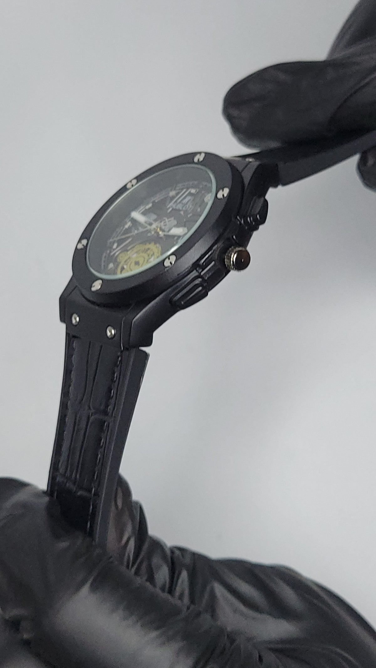 Hublot strap with skeleton dial