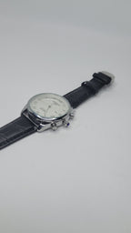 Tissot pxr black lather staps with white dial