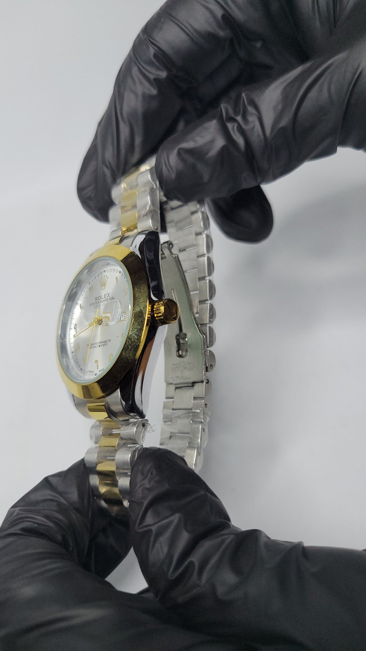 Rolex Two-Tone Arabic Dial.