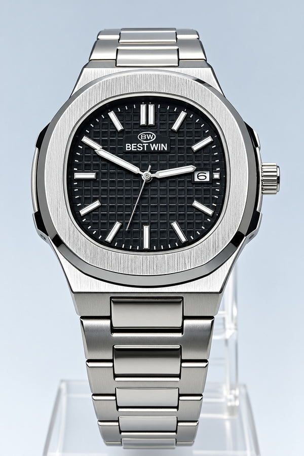 Bestwin black dial semi-automatic