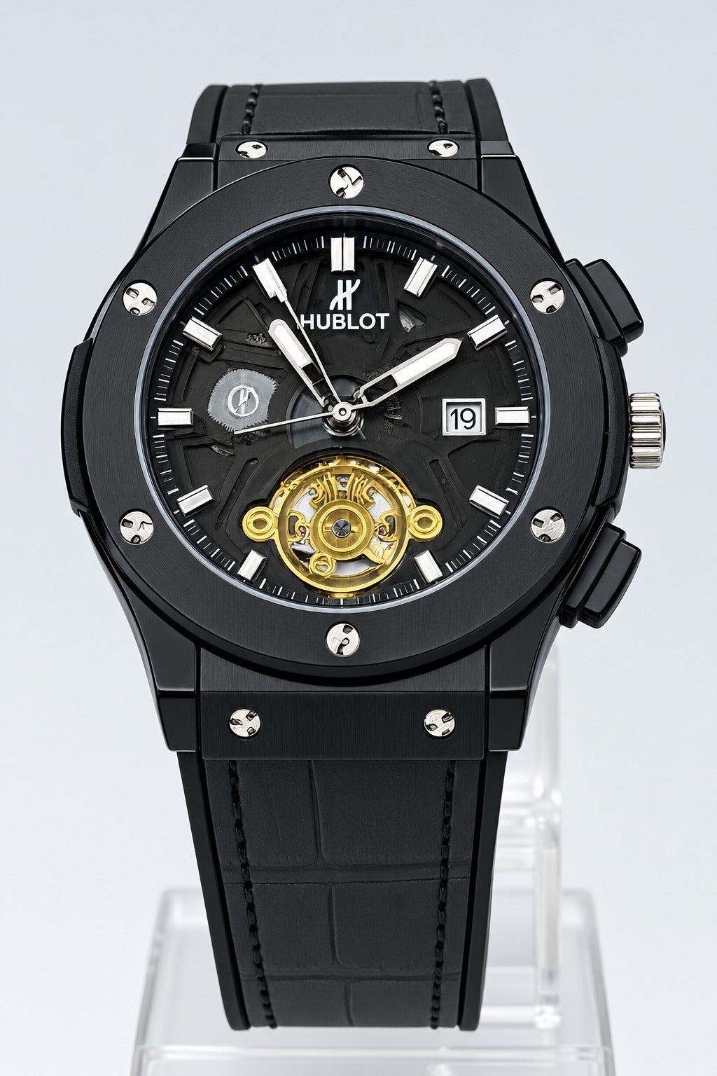 Hublot strap with skeleton dial