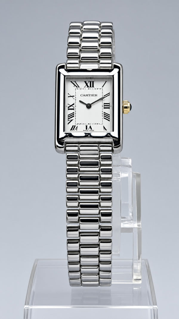 Ladies Cartier Tank With Roman Dial